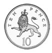 UK 10 pence coin