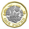 UK pound coin