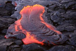 Lava is very hot at about 1000 degrees Celsius
